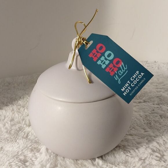 HoHoHo Y'all Mint Chip Hot Cocoa Christmas Ornament Candle - Picture 7 of 7